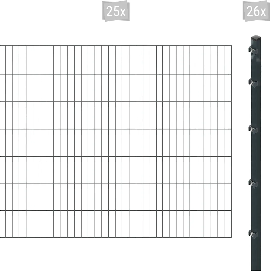 Arvotec Einstabmattenzaun "ESSENTIAL 140 zum Aufschrauben", Zaunhöhe 140 cm günstig online kaufen