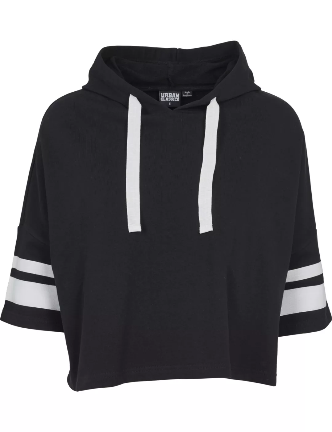 Urban Classics Damen Kapuzensweater Taped Short Sleeve Hoody günstig online kaufen