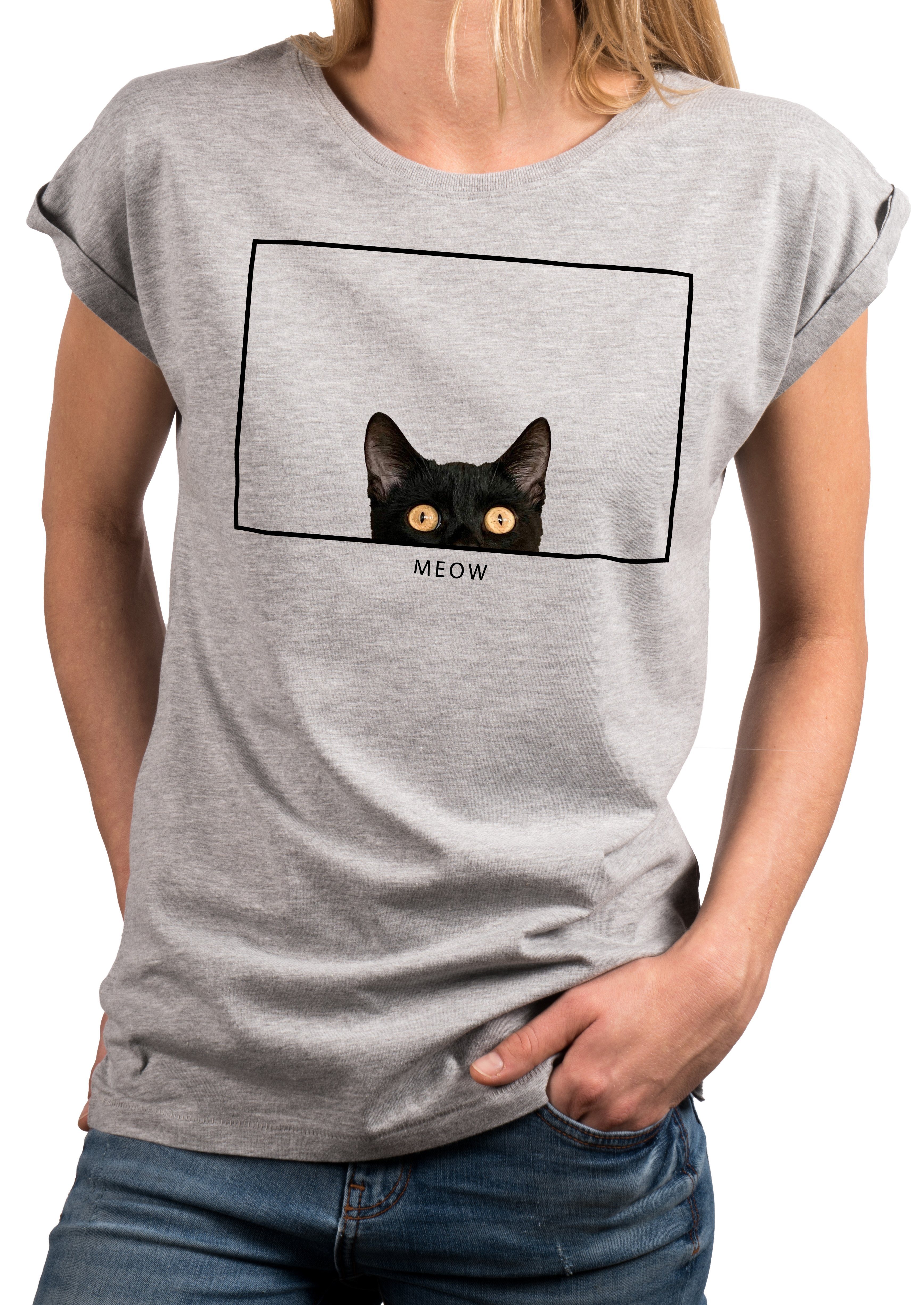 MAKAYA Print-Shirt Damen Gitarrenmotiv Gitarre Festival günstig online kaufen