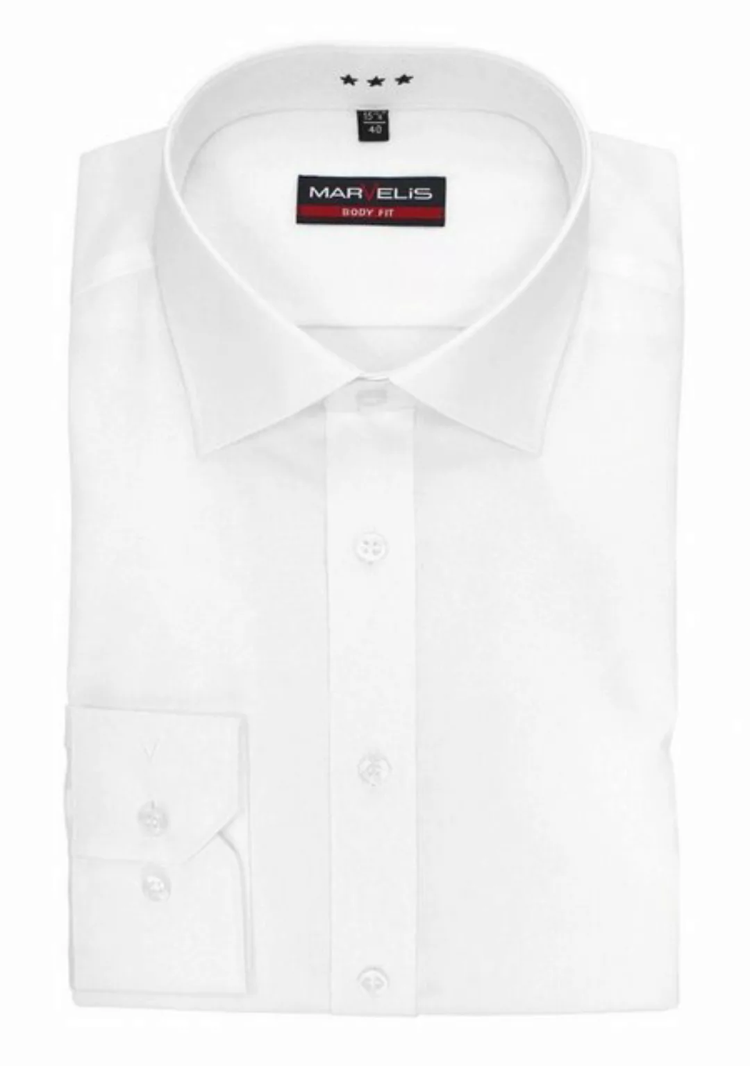 MARVELIS Businesshemd Businesshemd - Body Fit - Uni günstig online kaufen