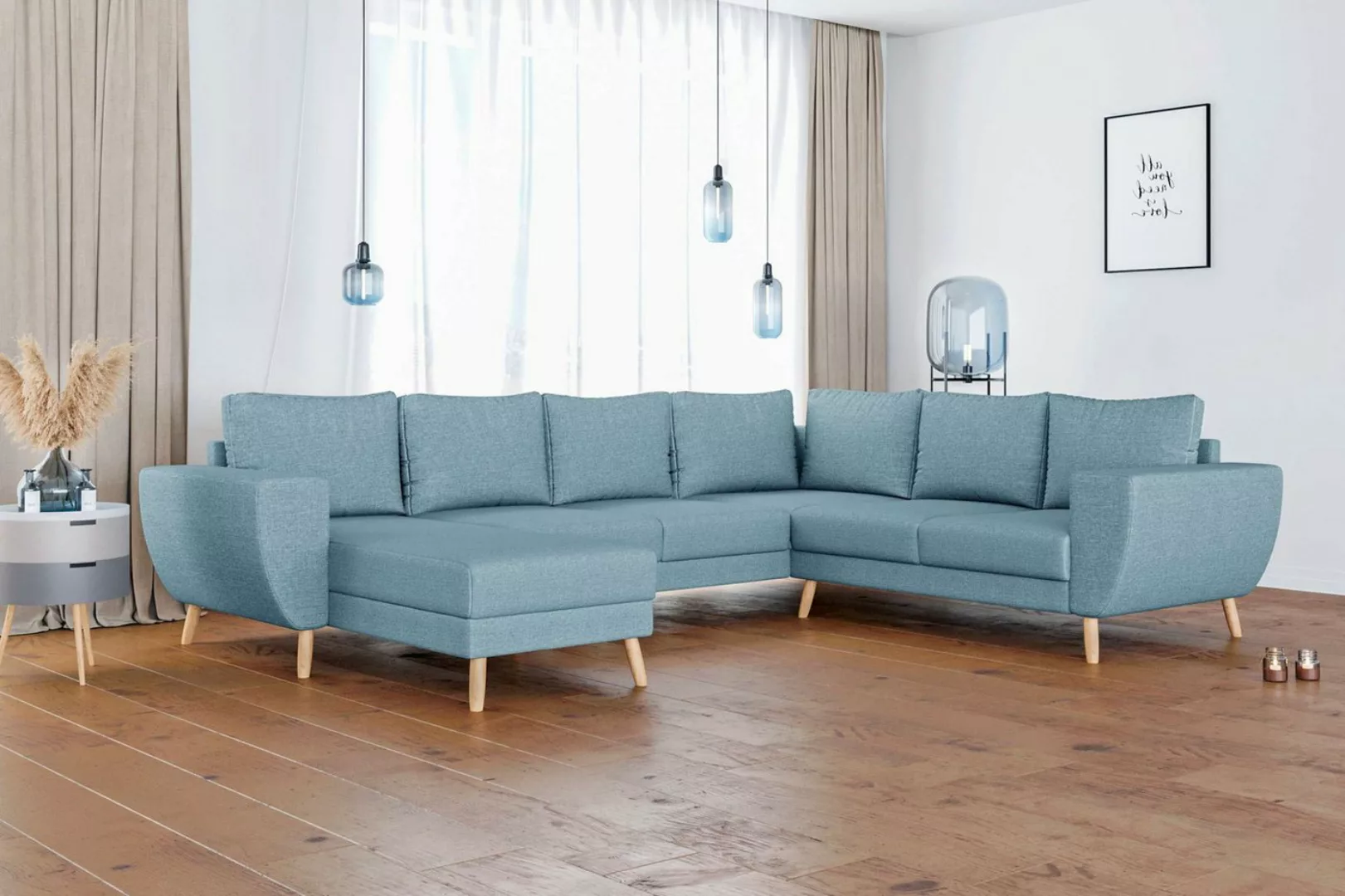 99rooms Wohnlandschaft Apollo, Sofa, U-Form, Wellenfederung günstig online kaufen