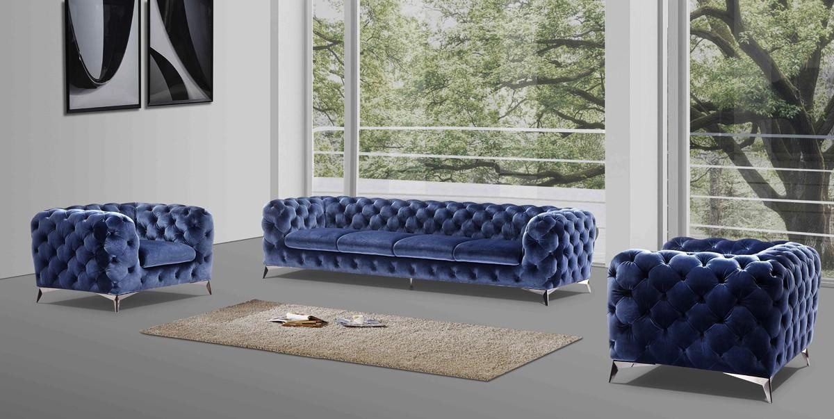 Xlmoebel Sofa Große Polstergruppe im Designer-Stil mit XXL Chesterfield-Sof günstig online kaufen