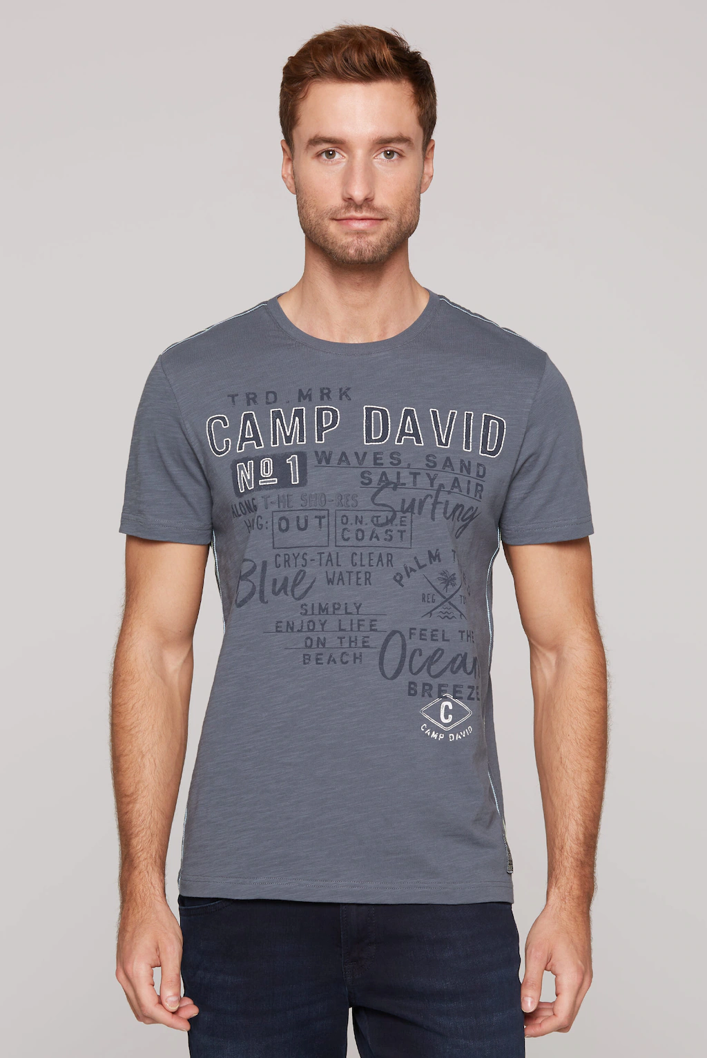 CAMP DAVID Rundhalsshirt, aus Baumwolle günstig online kaufen