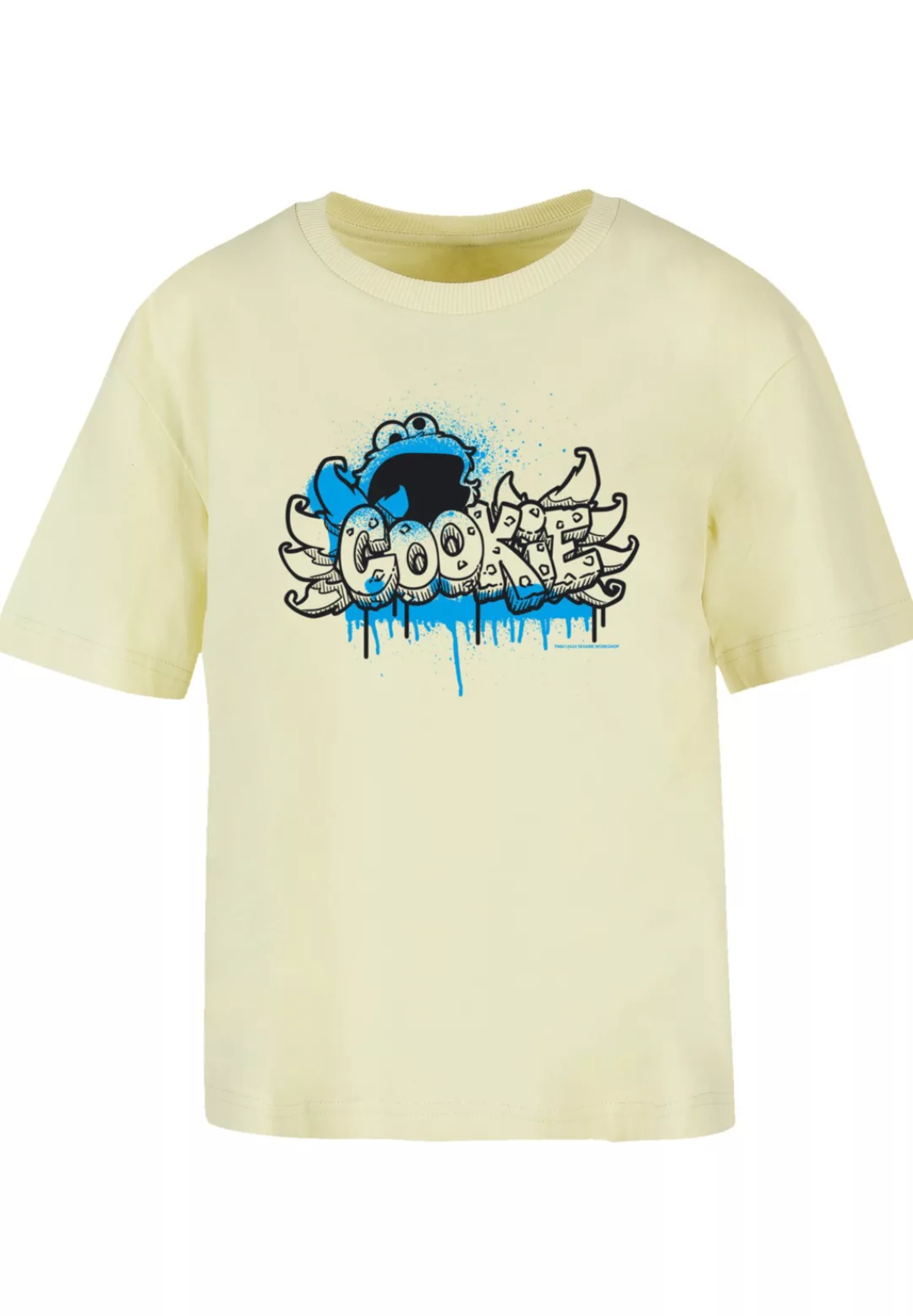 F4NT4STIC T-Shirt "Sesamstraße Cookie Fingers Graffiti", Premium Qualität, günstig online kaufen