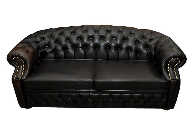 Xlmoebel Sofa Chesterfield Polster Sofa Couch für 3 Personen mit Ledersofa günstig online kaufen