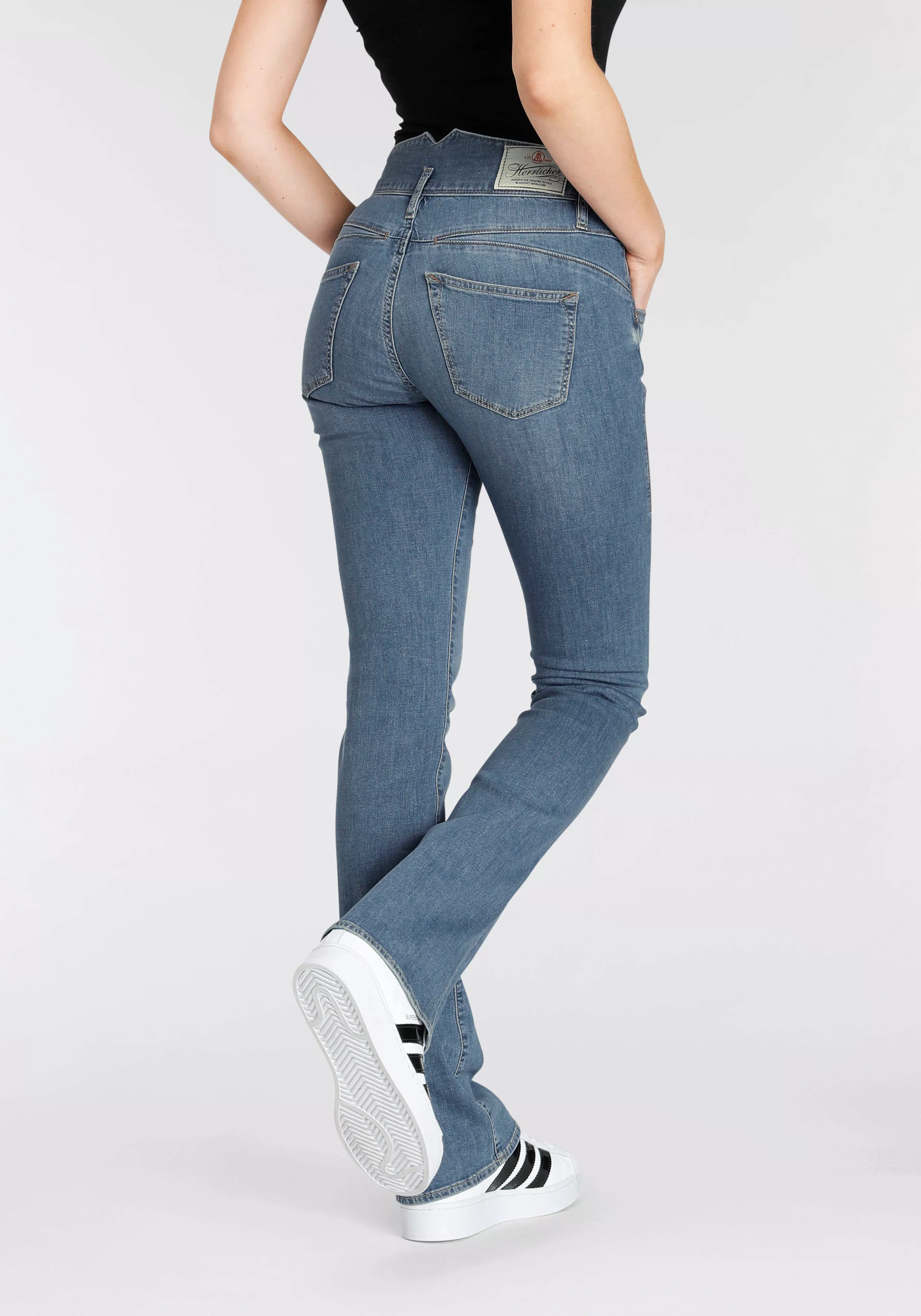 Herrlicher Bootcut-Jeans "PEARL", Destroyed-Look günstig online kaufen