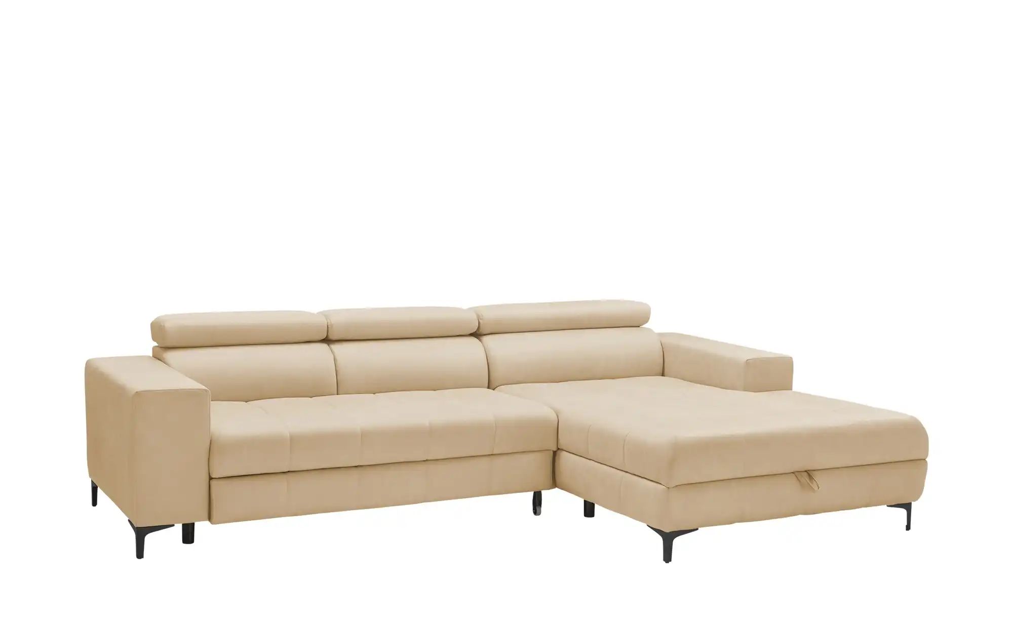 switch Ecksofa aus Mikrofaser Caro ¦ beige ¦ Maße (cm): B: 289 H: 93 T: 175 günstig online kaufen