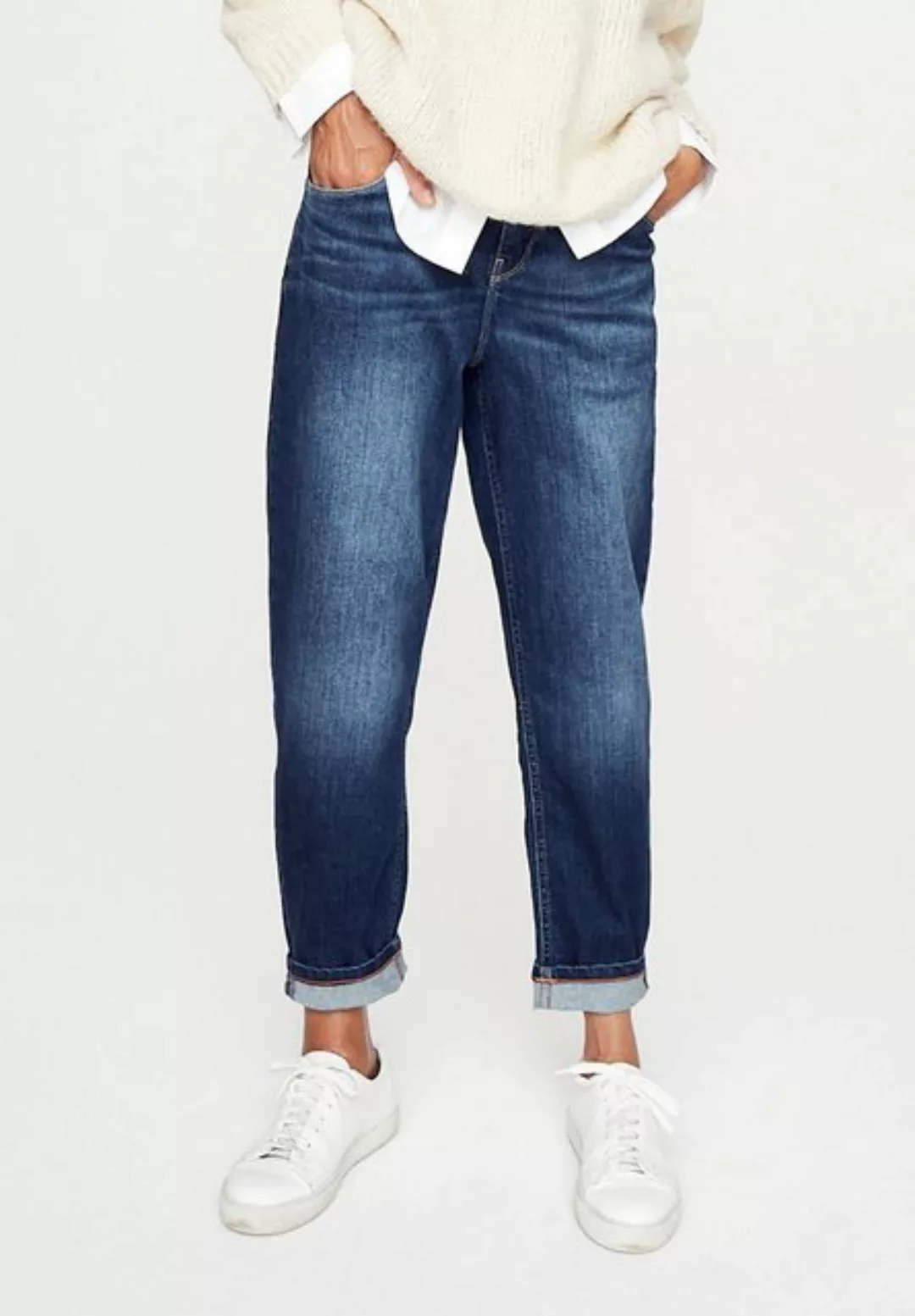 FIVE FELLAS Mom-Jeans "MAYA", nachhaltig, Italien, Stretch günstig online kaufen
