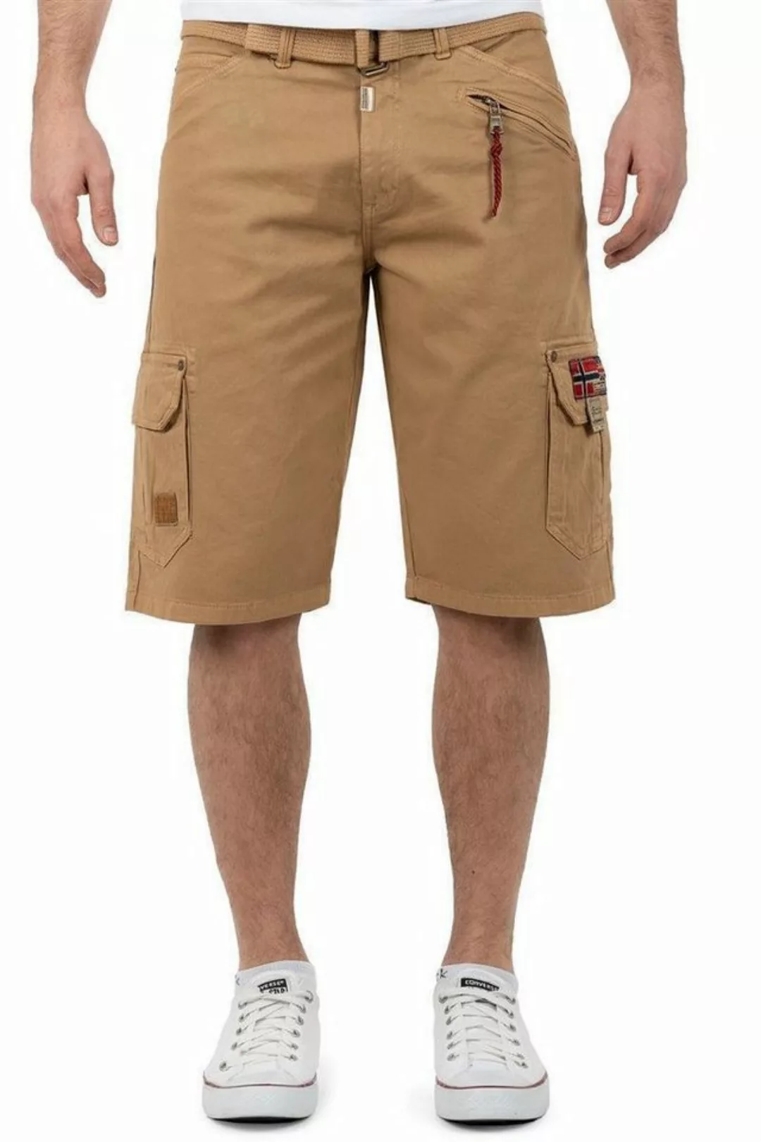 Geo Norway Shorts Casual Kurze Hose bapalaga Men Beige S im Cargo Style günstig online kaufen