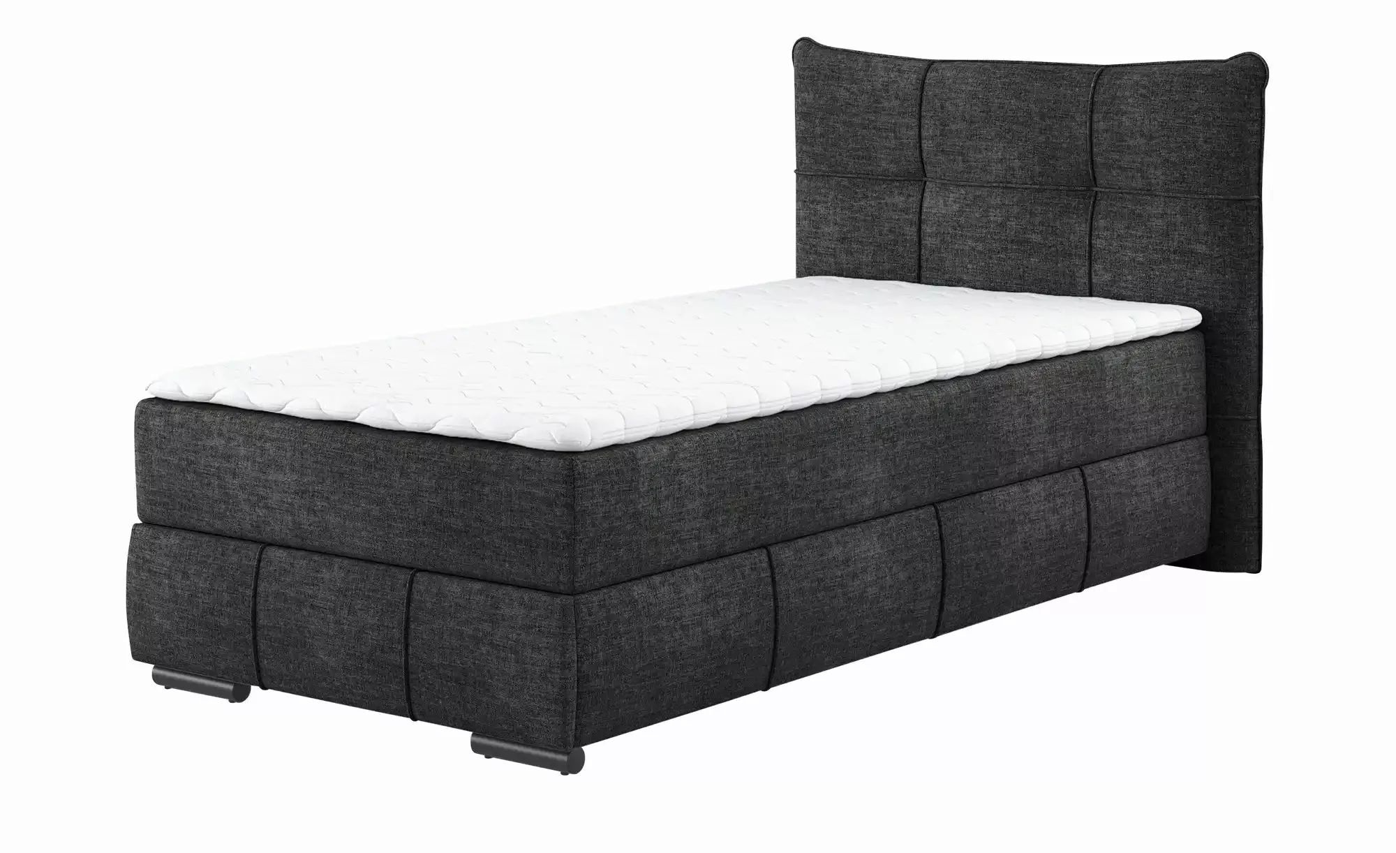 Boxbett mit Stauraum  Margam ¦ schwarz ¦ Maße (cm): B: 125 H: 109 Betten > günstig online kaufen