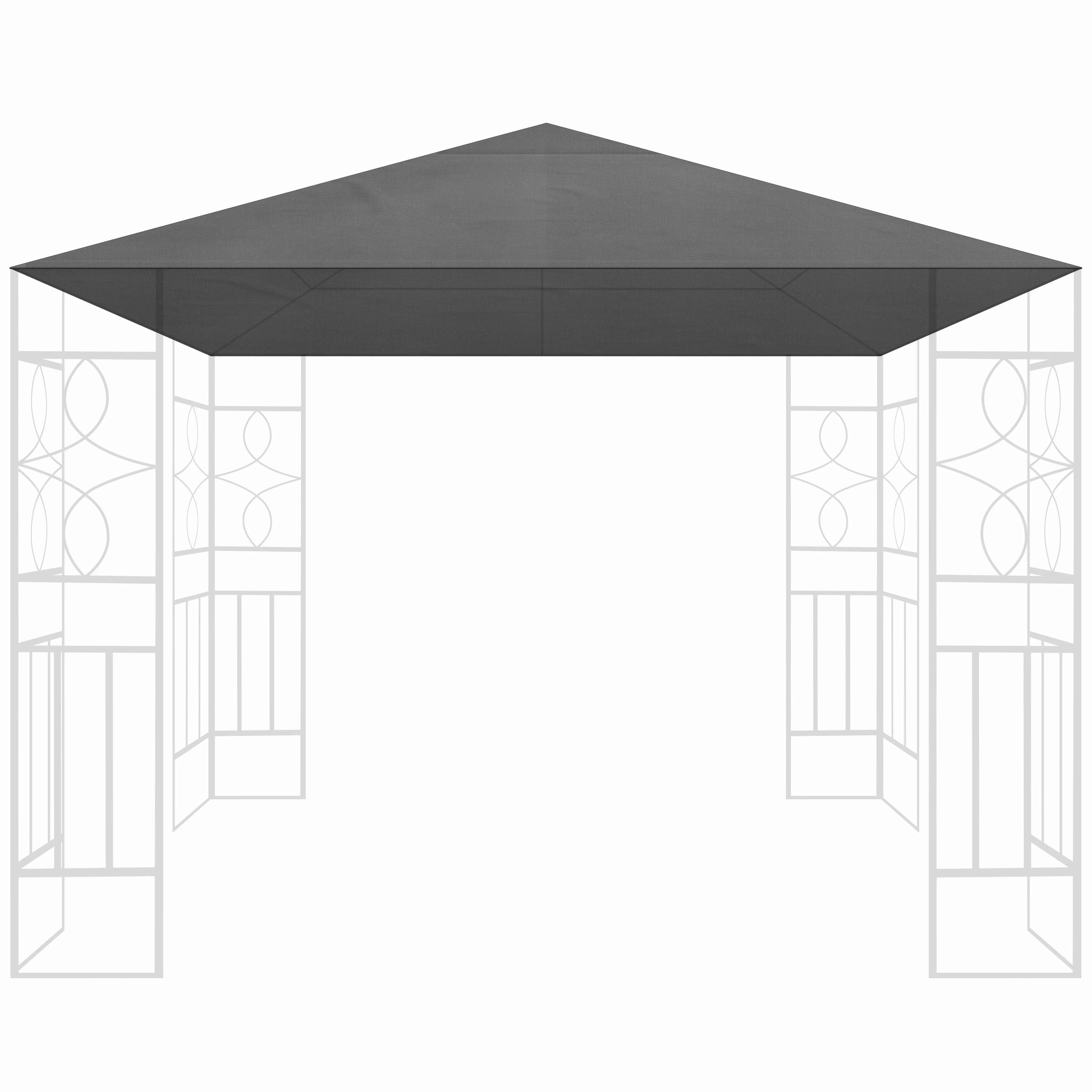 habeig Pavillon-Ersatzdach Ersatzdach 340g/m² SPITZ PVC günstig online kaufen