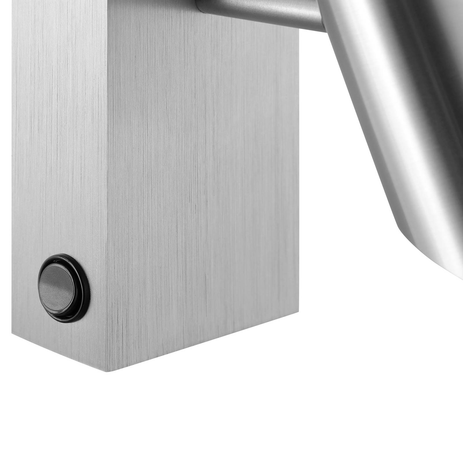 LED-Wandstrahler Risell, Breite 9 cm, aluminiumfarben Metall günstig online kaufen