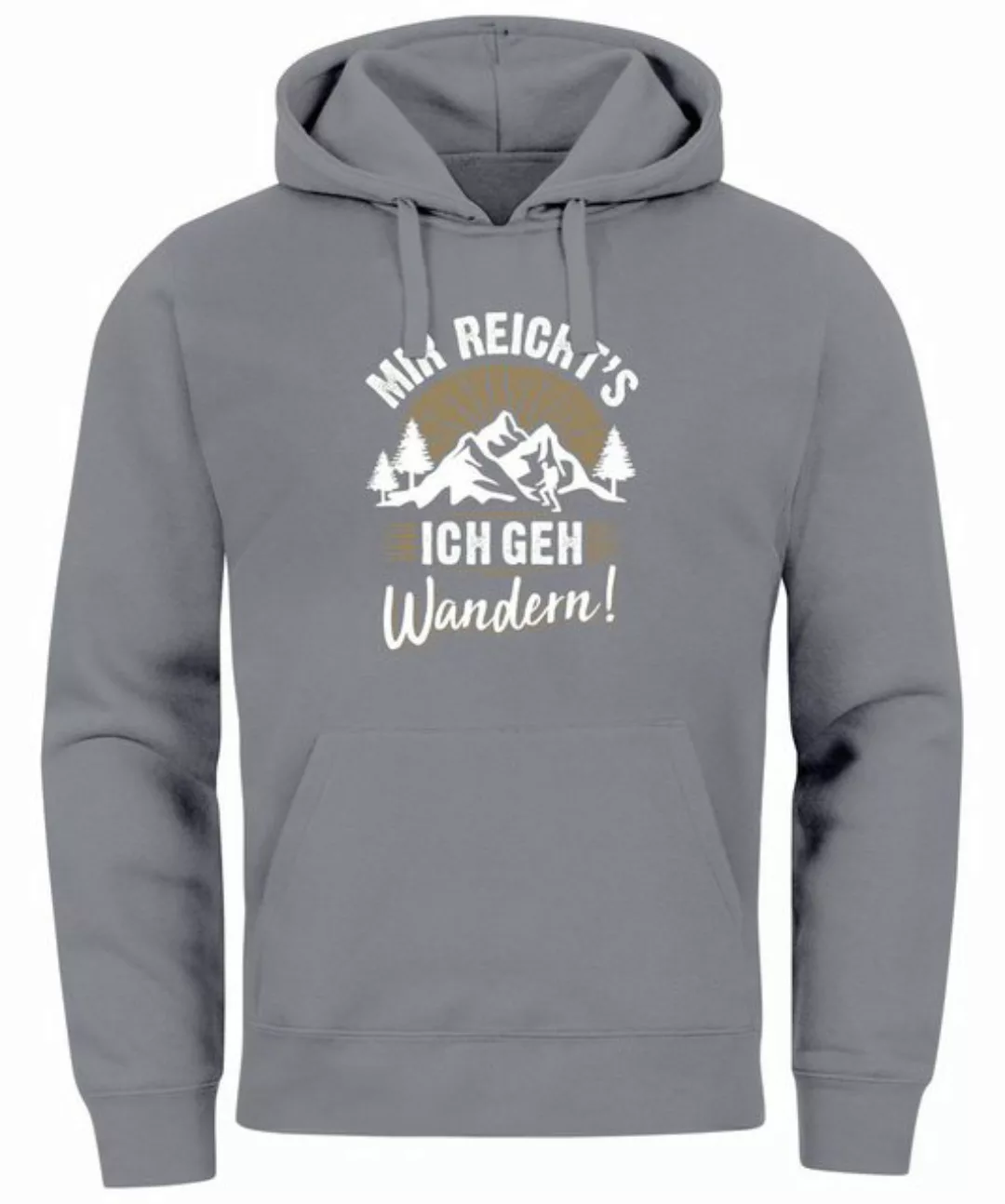 Neverless Hoodie Hoodie Herren Spruch mir reichts ich geh Wandern Outdoor M günstig online kaufen