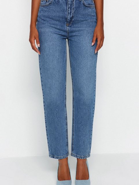 Trendyol 7/8-Jeans (1-tlg) Plain/ohne Details günstig online kaufen