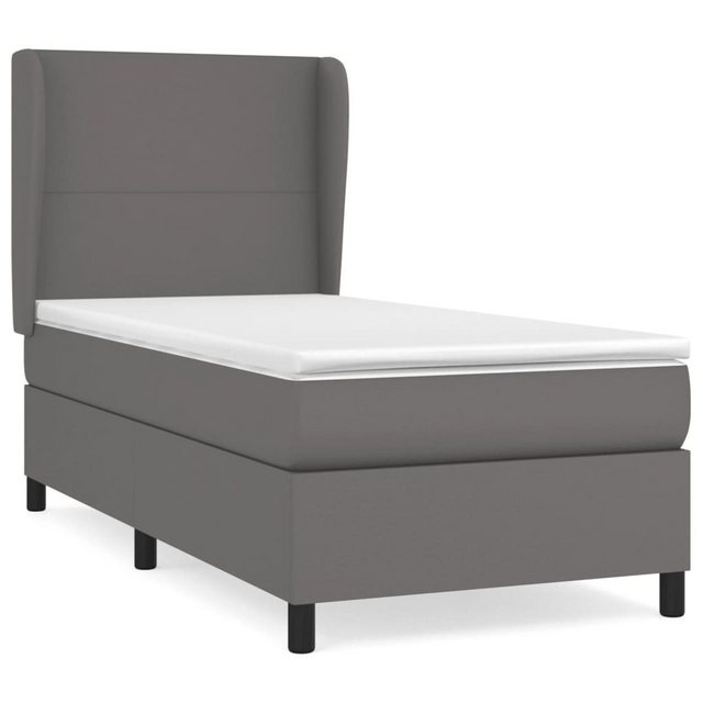 vidaXL Boxspringbett Bett Boxspringbett mit Matratze & Topper Kunstleder ve günstig online kaufen