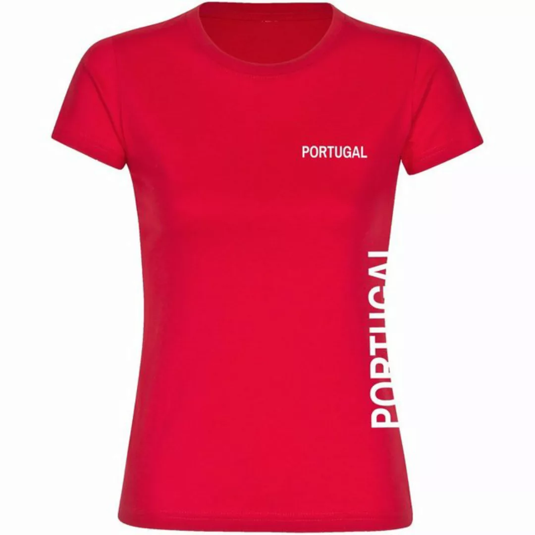 multifanshop T-Shirt Damen Portugal - Brust & Seite - Frauen günstig online kaufen