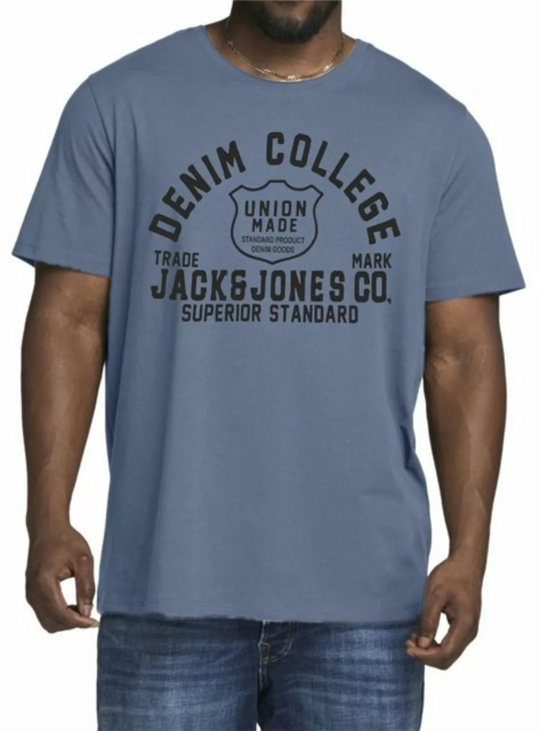 Jack & Jones Plus Print-Shirt Big Size Übergrößen T-Shirt günstig online kaufen