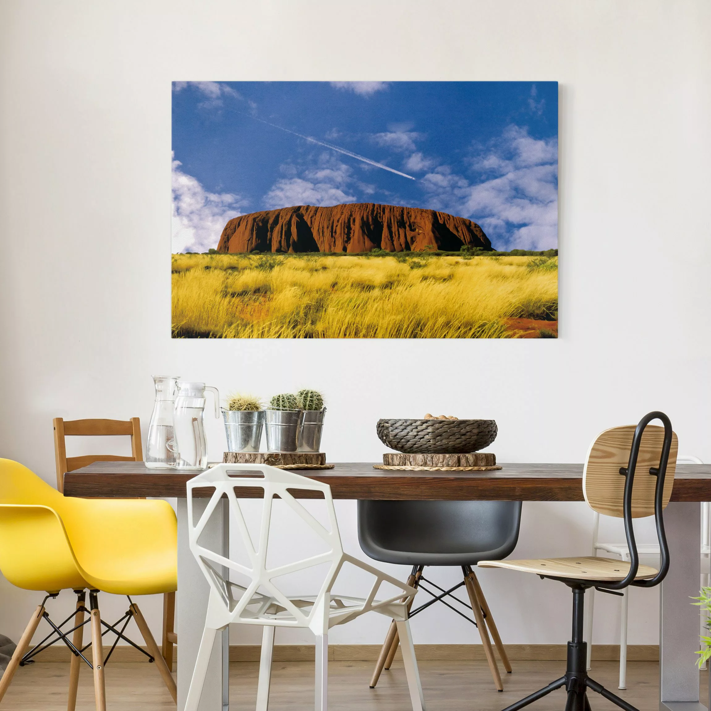 Leinwandbild Berg - Querformat Uluru günstig online kaufen