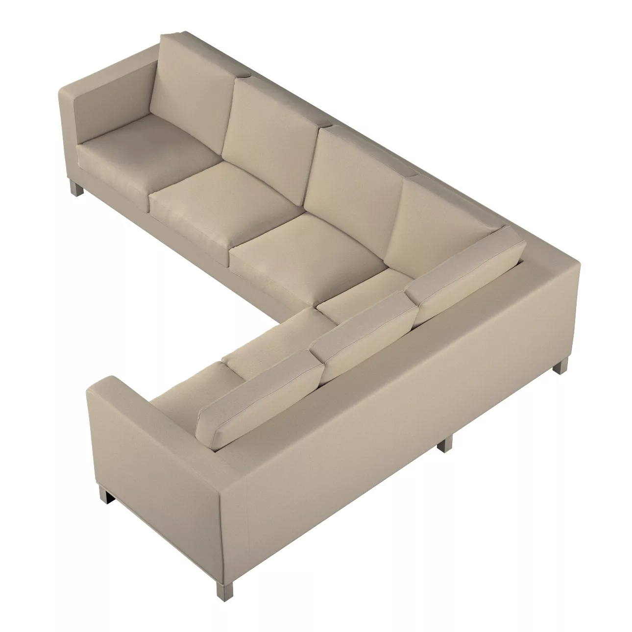 Bezug für Karlanda Sofa Ecke links, beige, 36cm x 30cm x 50cm, Edinburgh (1 günstig online kaufen