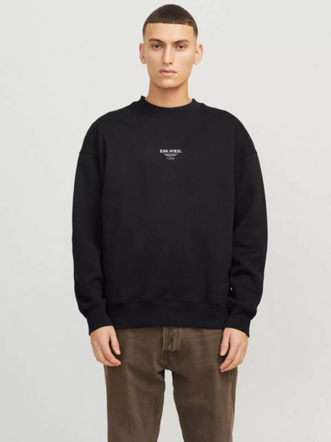 Jack & Jones Sweatshirt JJEURBAN EDGE STUDIO SWEAT CREW NOOS mit Front und günstig online kaufen