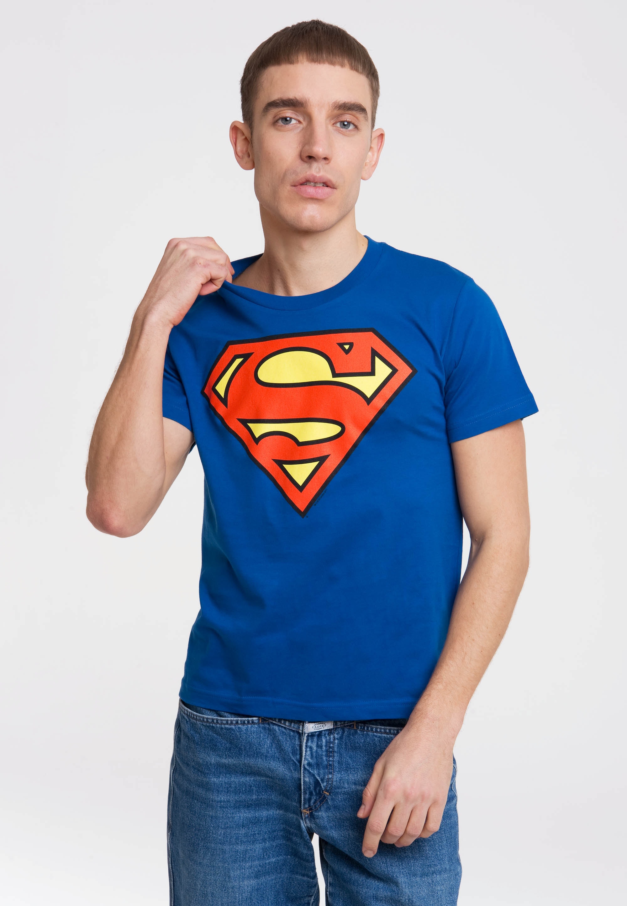 LOGOSHIRT T-Shirt "SUPERMAN - LOGO", mit coolem Frontprint günstig online kaufen