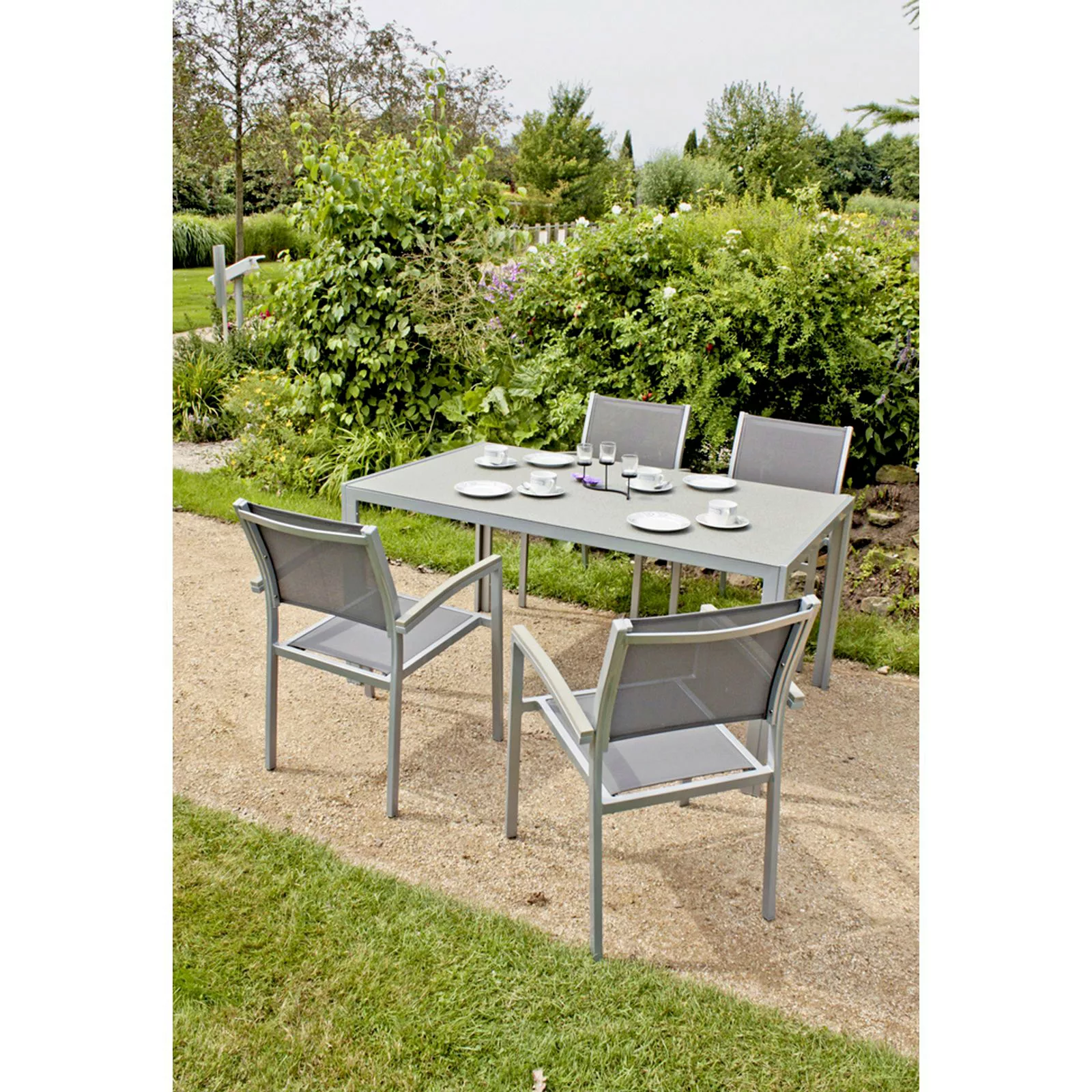 Garden Pleasure Stapelstuhl "GRACE", (Set), 4 St., 4er Set günstig online kaufen