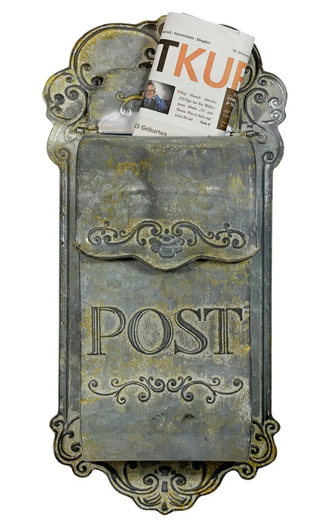 Briefkasten POST Zink Vintage Postkasten Rostig patiniert Landhausstil günstig online kaufen
