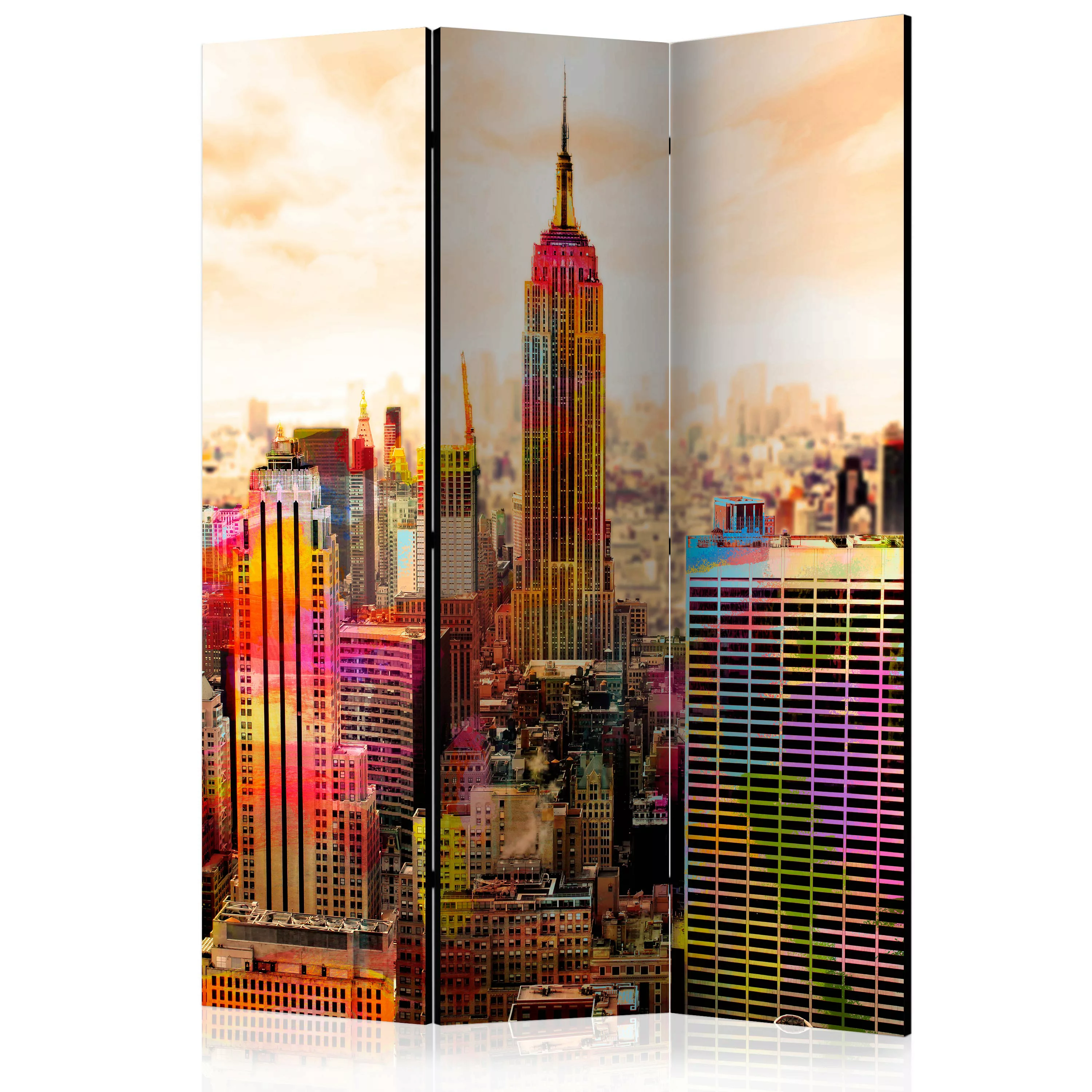 3-teiliges Paravent - Colors Of New York City Iii [room Dividers] günstig online kaufen