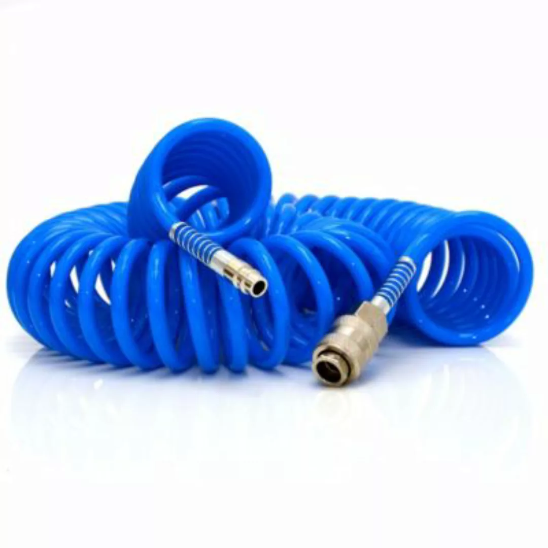 eyepower Druckluftschlauch Spiral blau 15m günstig online kaufen