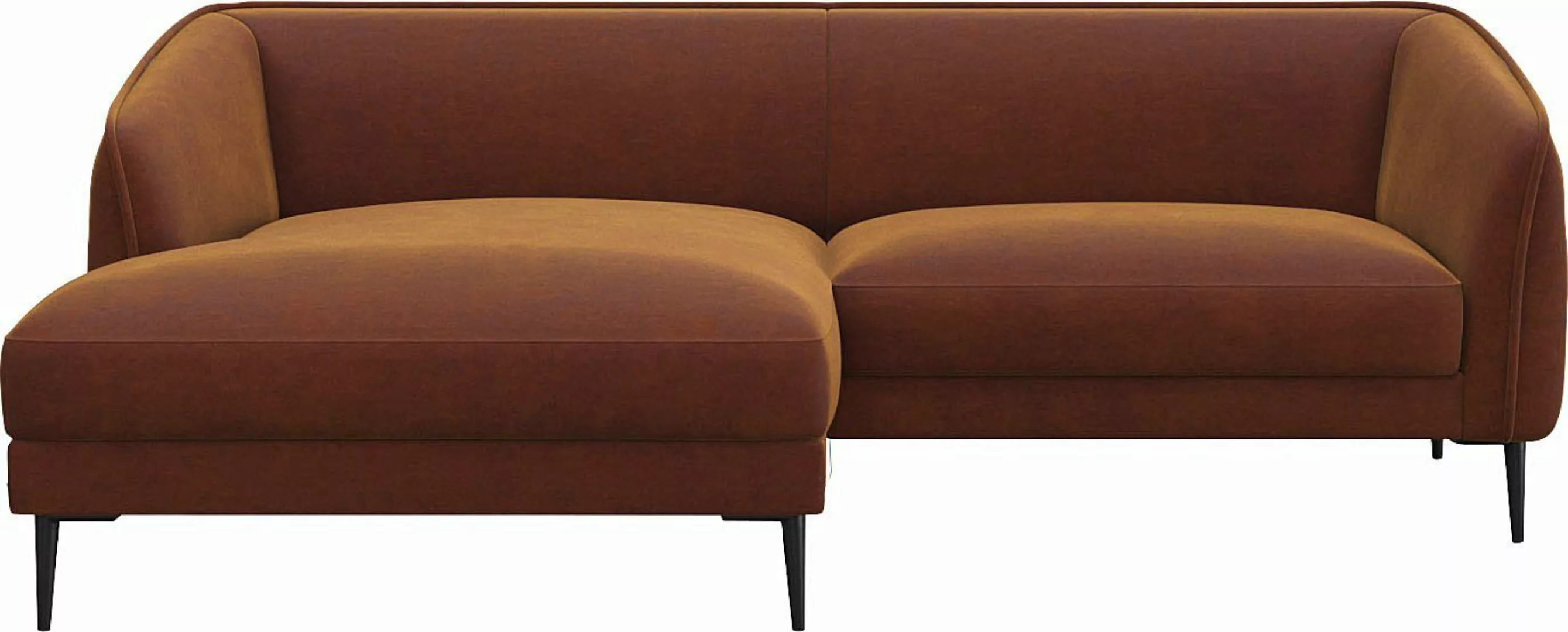 FLEXLUX Ecksofa »Belle Designsofa, bequem durch Kaltschaum im Sitz, L-Form« günstig online kaufen