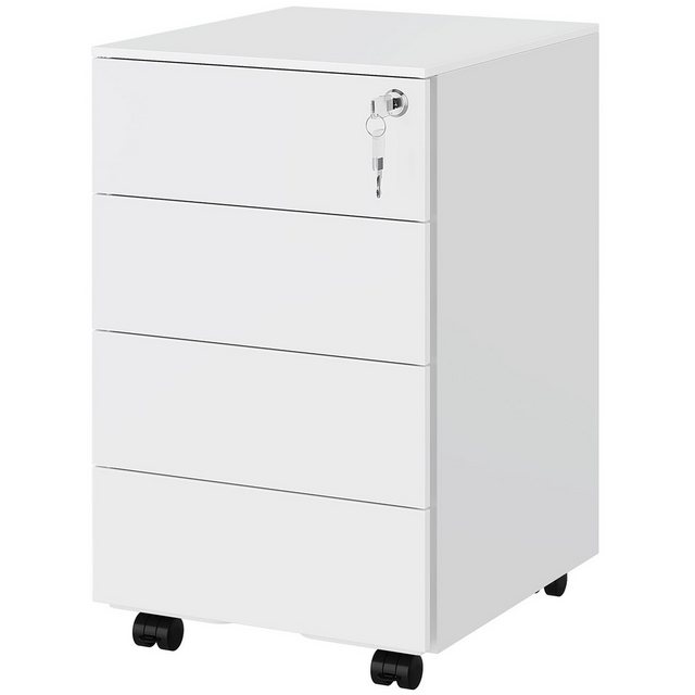 MSMASK Aktenschrank unter Schreibtisch,Rollcontainer mit 4 Schublade und 4 günstig online kaufen