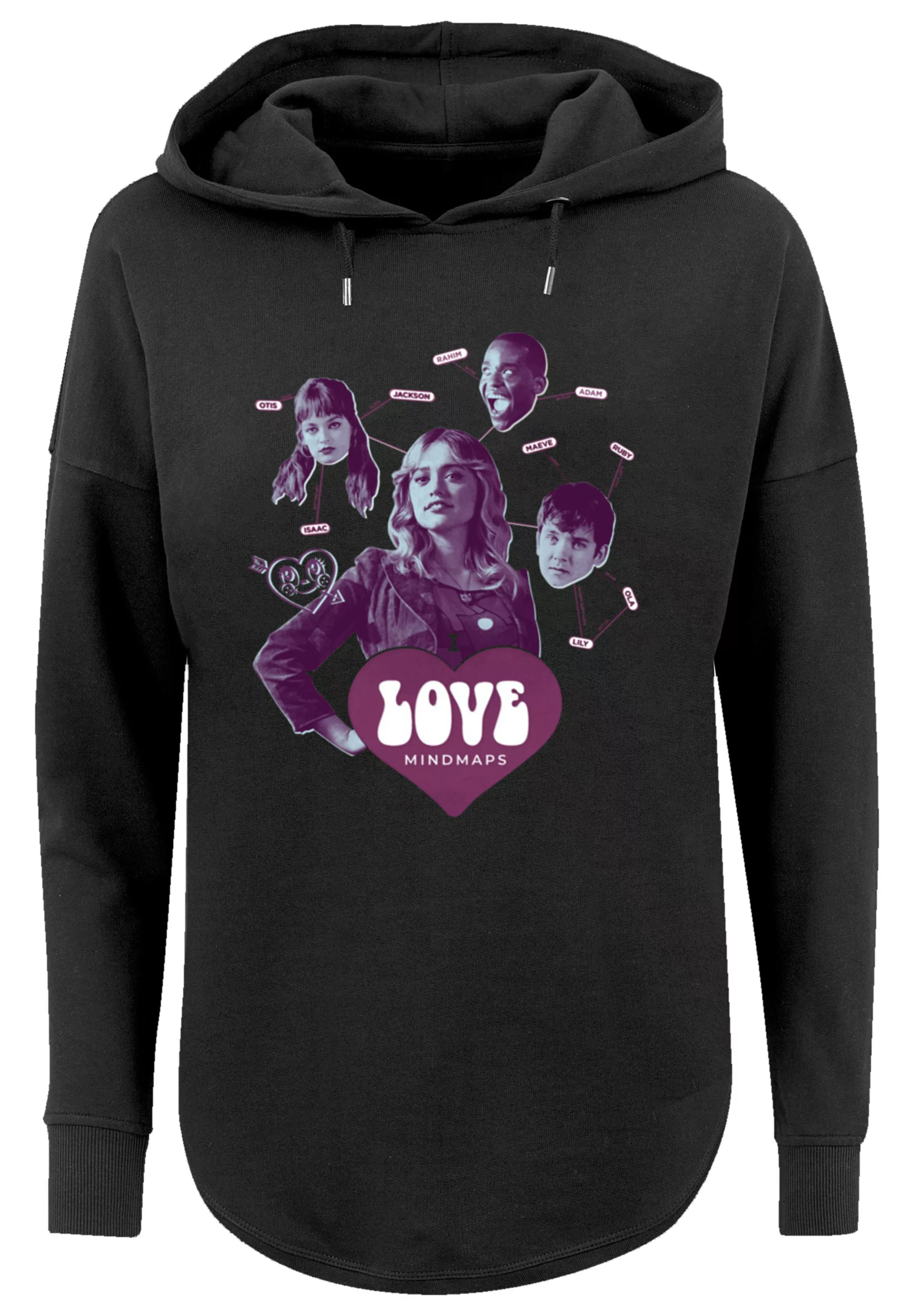 F4NT4STIC Kapuzenpullover "Sex Education Love Mindmaps Netflix TV Series", günstig online kaufen