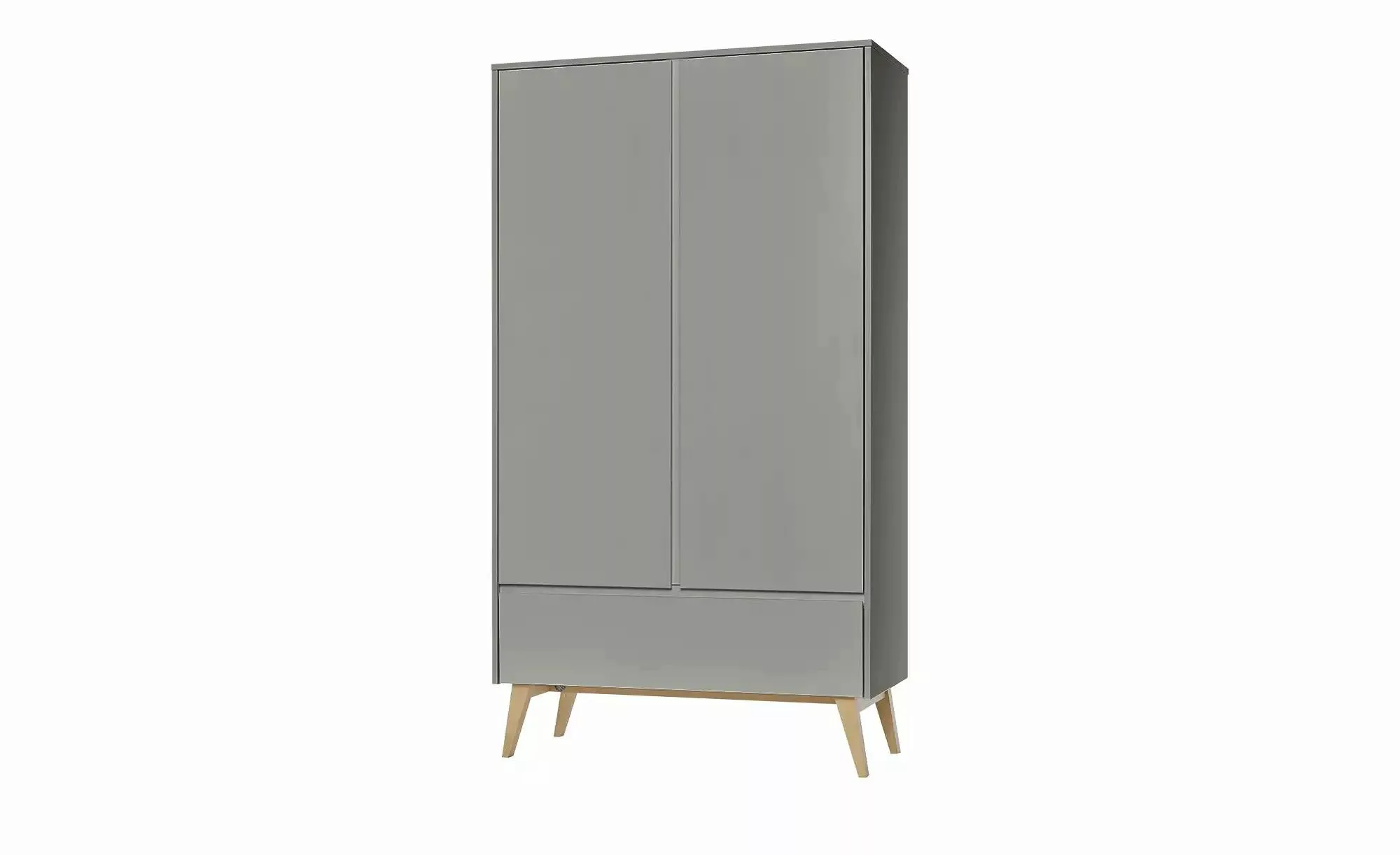 Kleiderschrank  Swing ¦ grau ¦ Maße (cm): B: 100 H: 199,5 T: 52,5 Baby > Ba günstig online kaufen