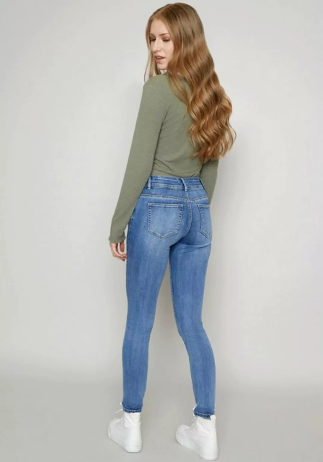 HaILY’S Skinny-fit-Jeans (1-tlg) Plain/ohne Details günstig online kaufen