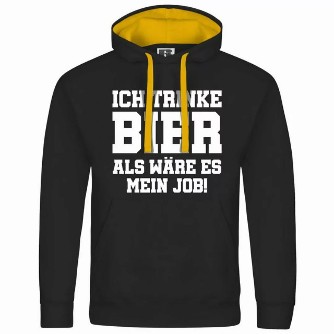 deinshirt Kapuzenpullover Herren Kapuzenpullover Ich trinke Bier als wäre e günstig online kaufen