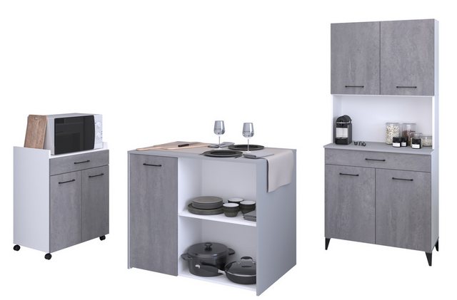 Parisot Schrank-Set Parisot, Malice 5 - Buffet, Beistellschrank / Insel auf günstig online kaufen