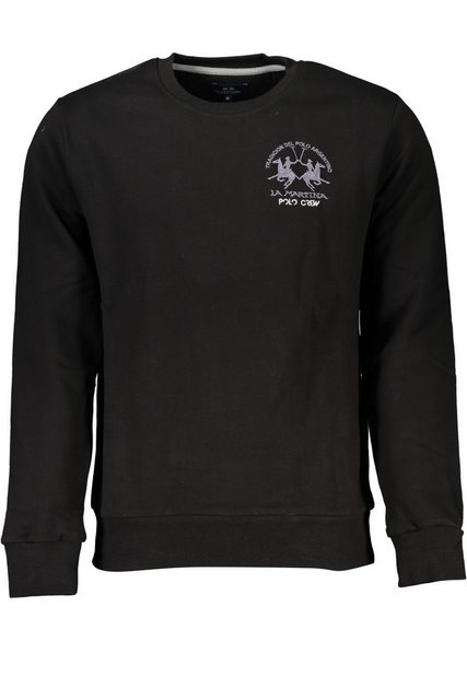 La Martina Sweatshirt Herren-Sweatshirt Schwarz - Langarm, Fütterung günstig online kaufen