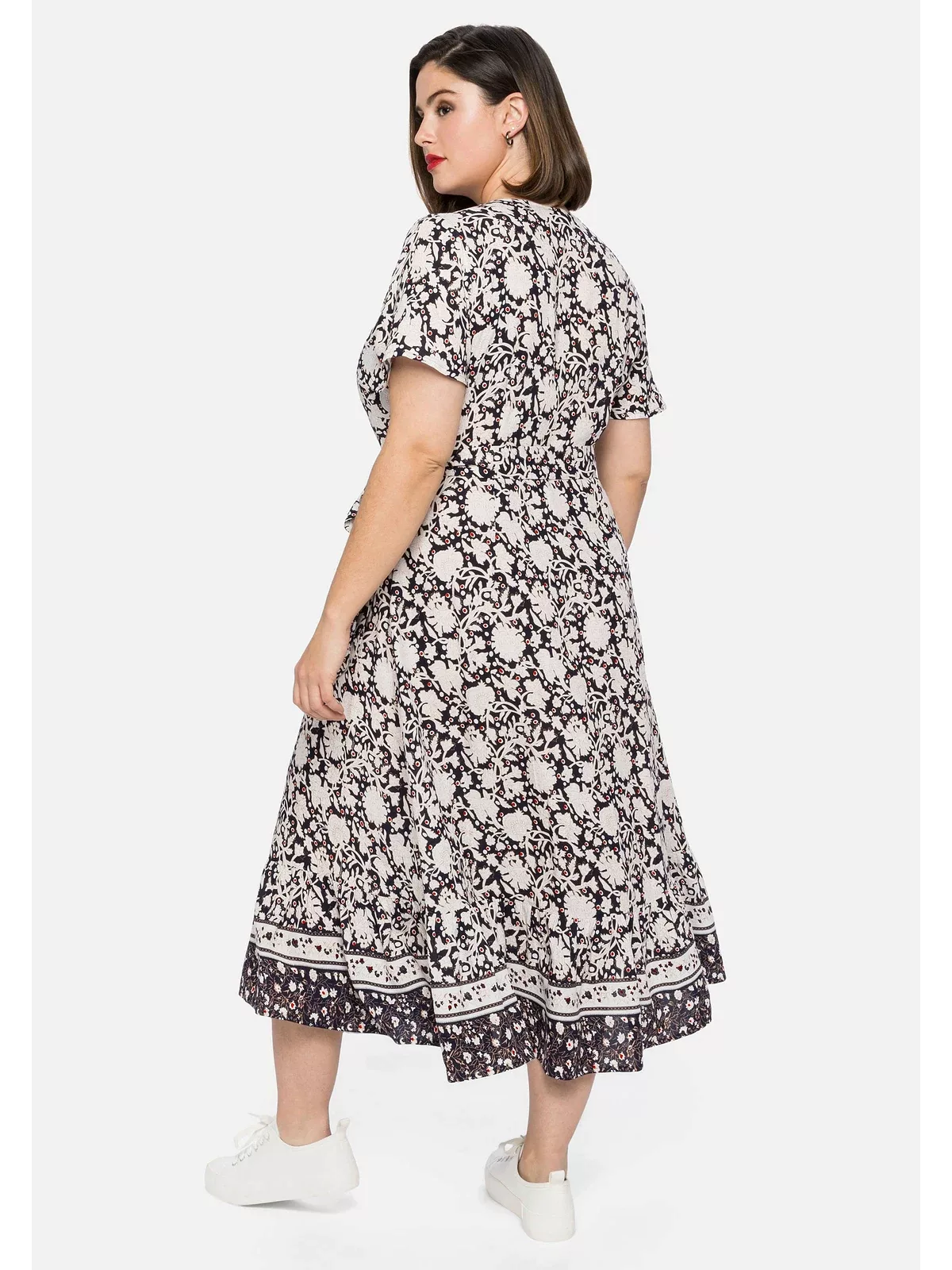 sheego by Joe Browns Sommerkleid "Große Größen", in Wickel-Optik, mit weit günstig online kaufen