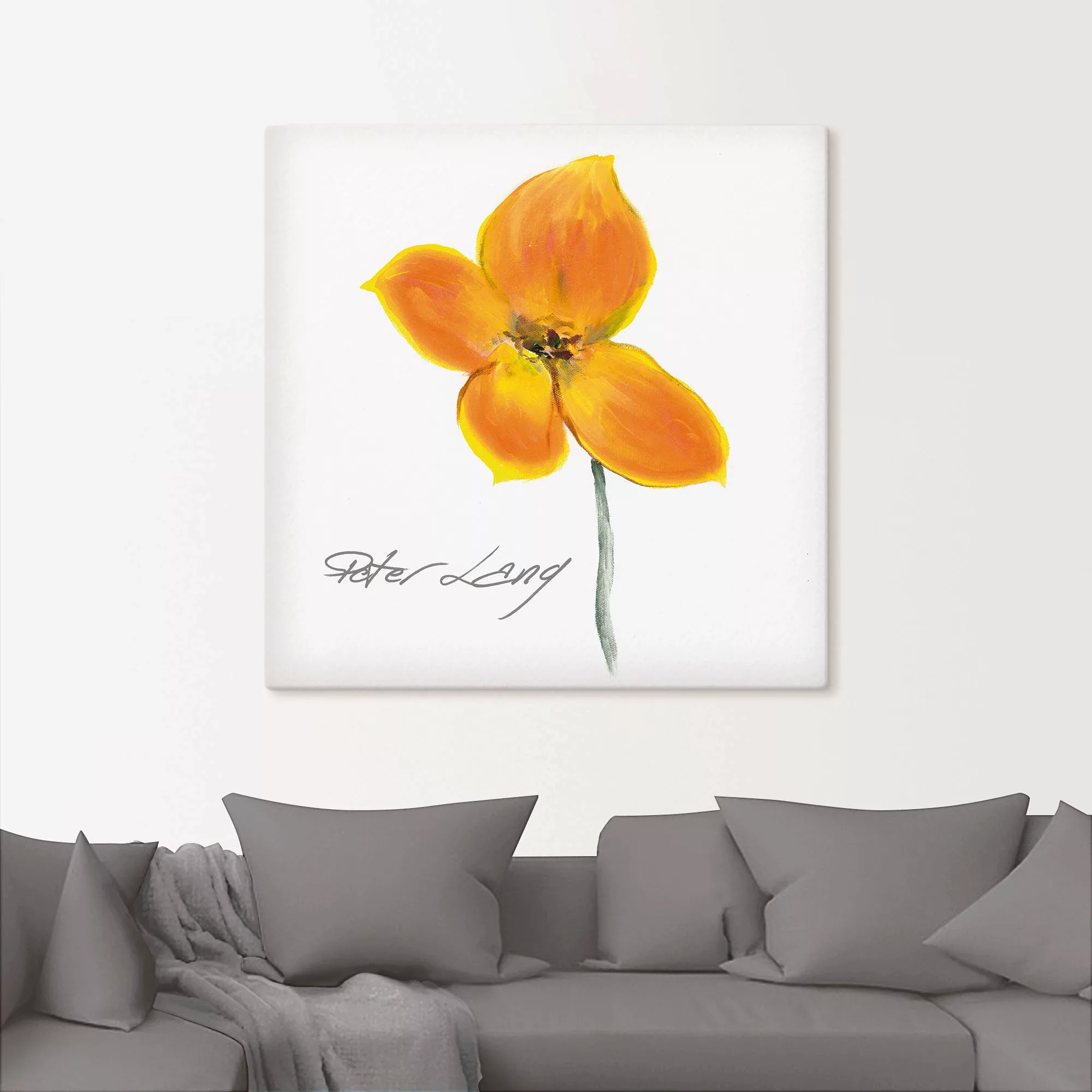 Artland Wandbild "Blume weiß VI", Blumen, (1 St.), als Leinwandbild, Poster günstig online kaufen