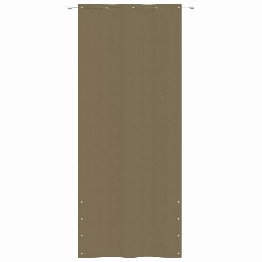 Vidaxl Balkon-sichtschutz Taupe 100x240 Cm Oxford-gewebe günstig online kaufen