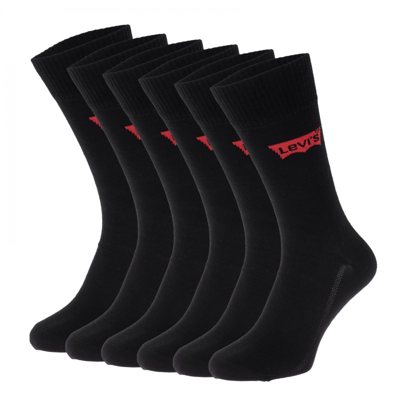 Levi's 6-er Set Socken Schwarz günstig online kaufen