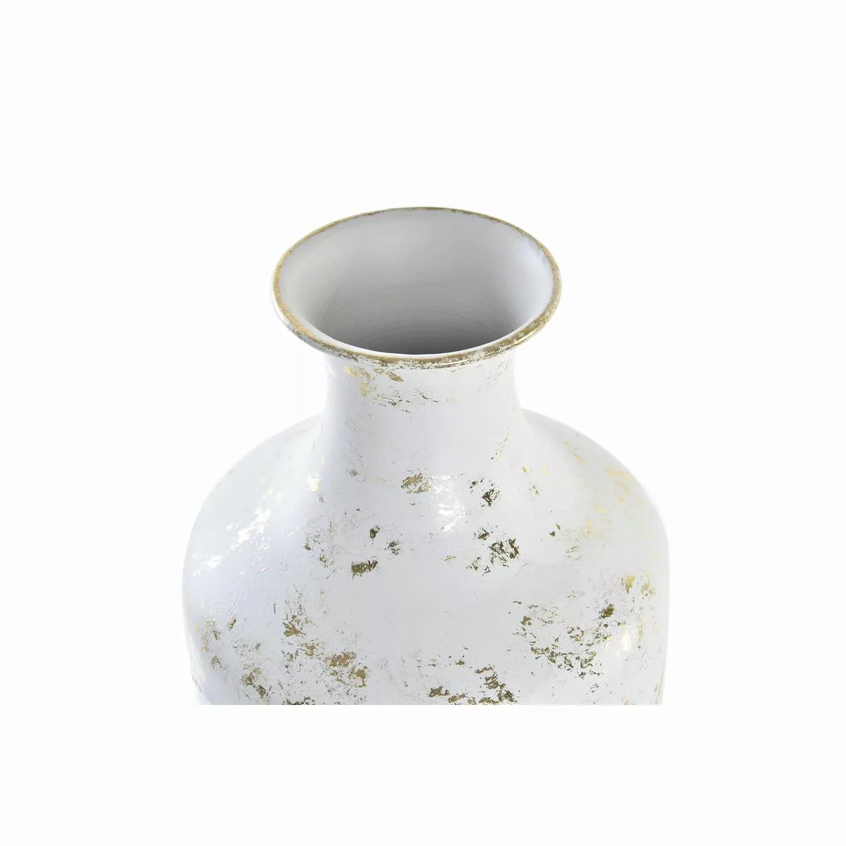 Vase Dkd Home Decor Golden Metall Weiß Orientalisch (17 X 17 X 56 Cm) günstig online kaufen