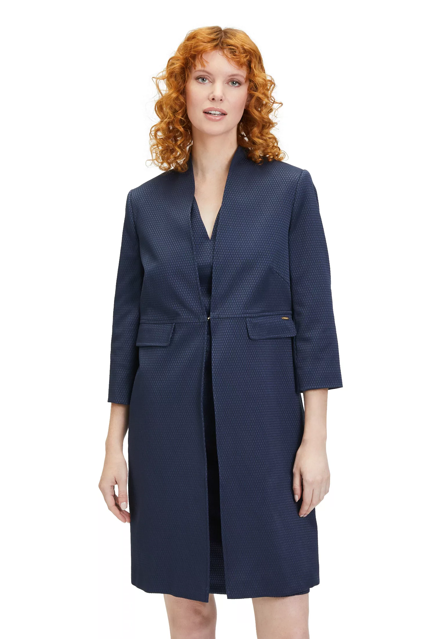 Betty&Co Longblazer "Betty & Co Longblazer mit Jacquard", Nahtführung günstig online kaufen