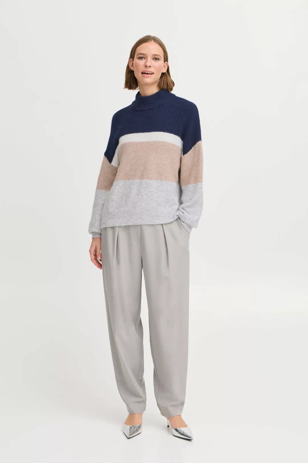 b.young Rollkragenpullover "Rollkragenpullover BYOMEA STRIPED JUMPER 2 -" günstig online kaufen