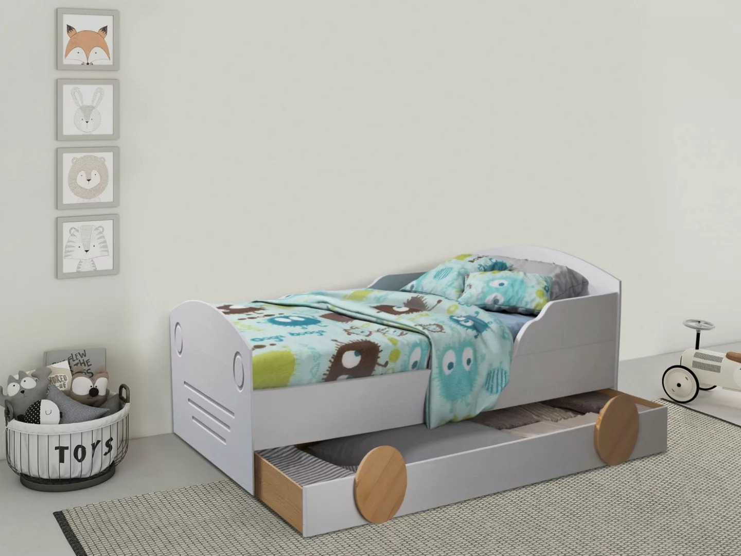 Lüttenhütt Kinderbett "Levke, zertifiziertes Massivholz (Kiefer), 90x200cm günstig online kaufen