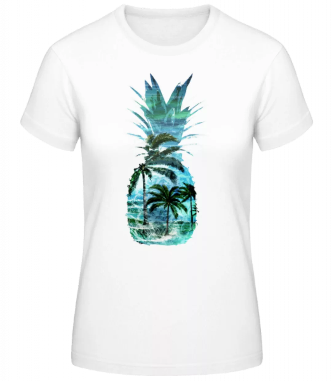 Ananas Palmen · Frauen Basic T-Shirt günstig online kaufen