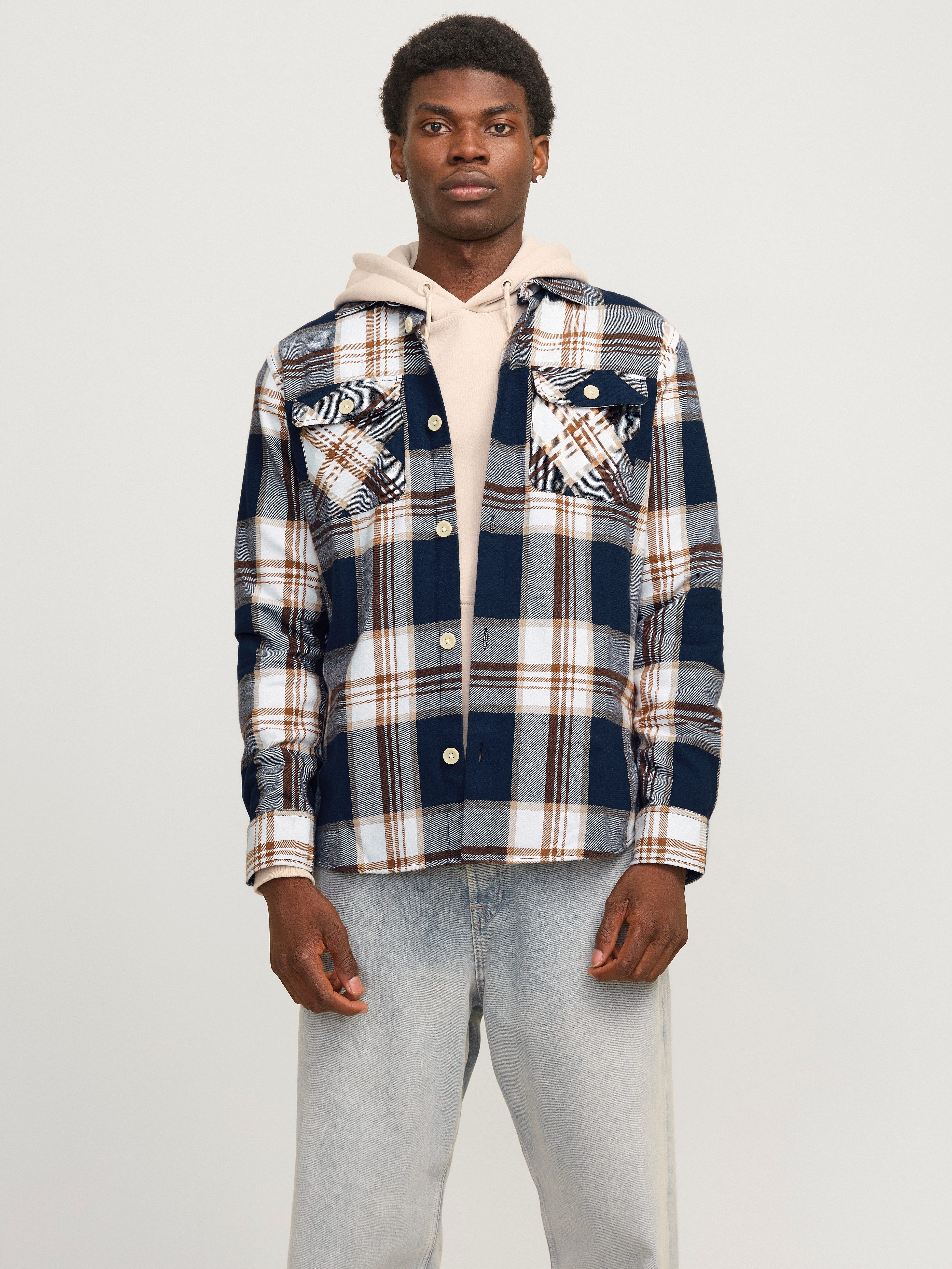 Jack & Jones Langarmhemd JJEDARREN OVERSHIRT günstig online kaufen