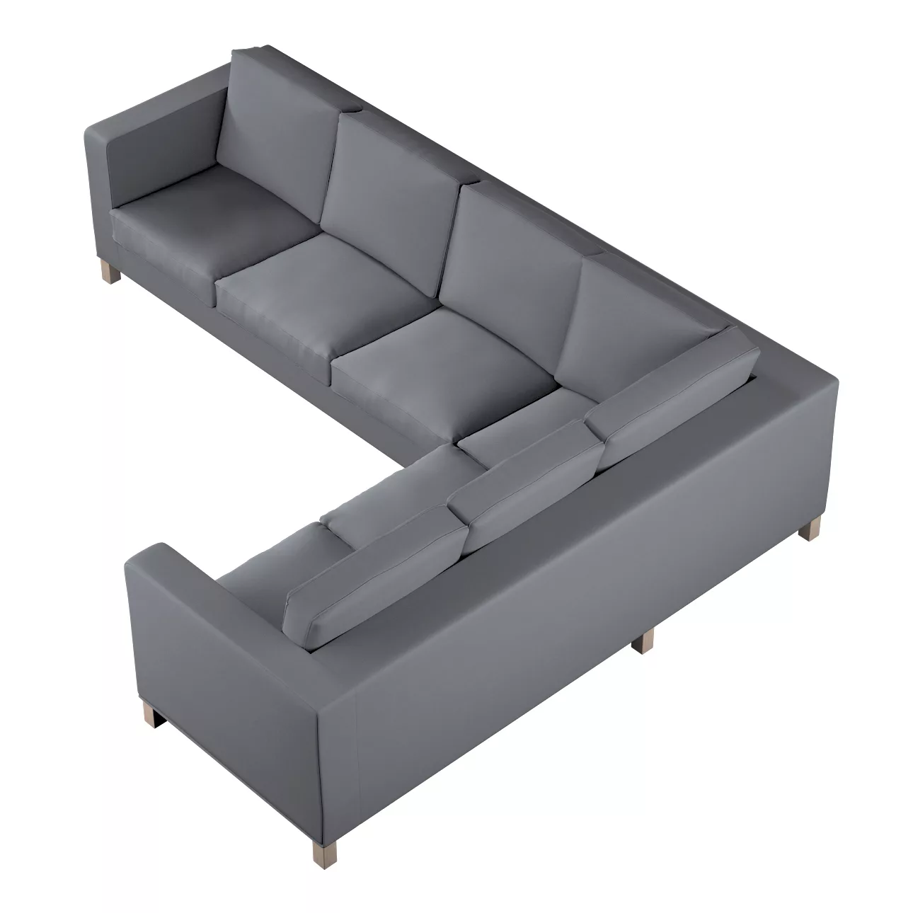 Bezug für Karlanda Sofa Ecke links, grau, 36cm x 30cm x 50cm, Cotton Panama günstig online kaufen