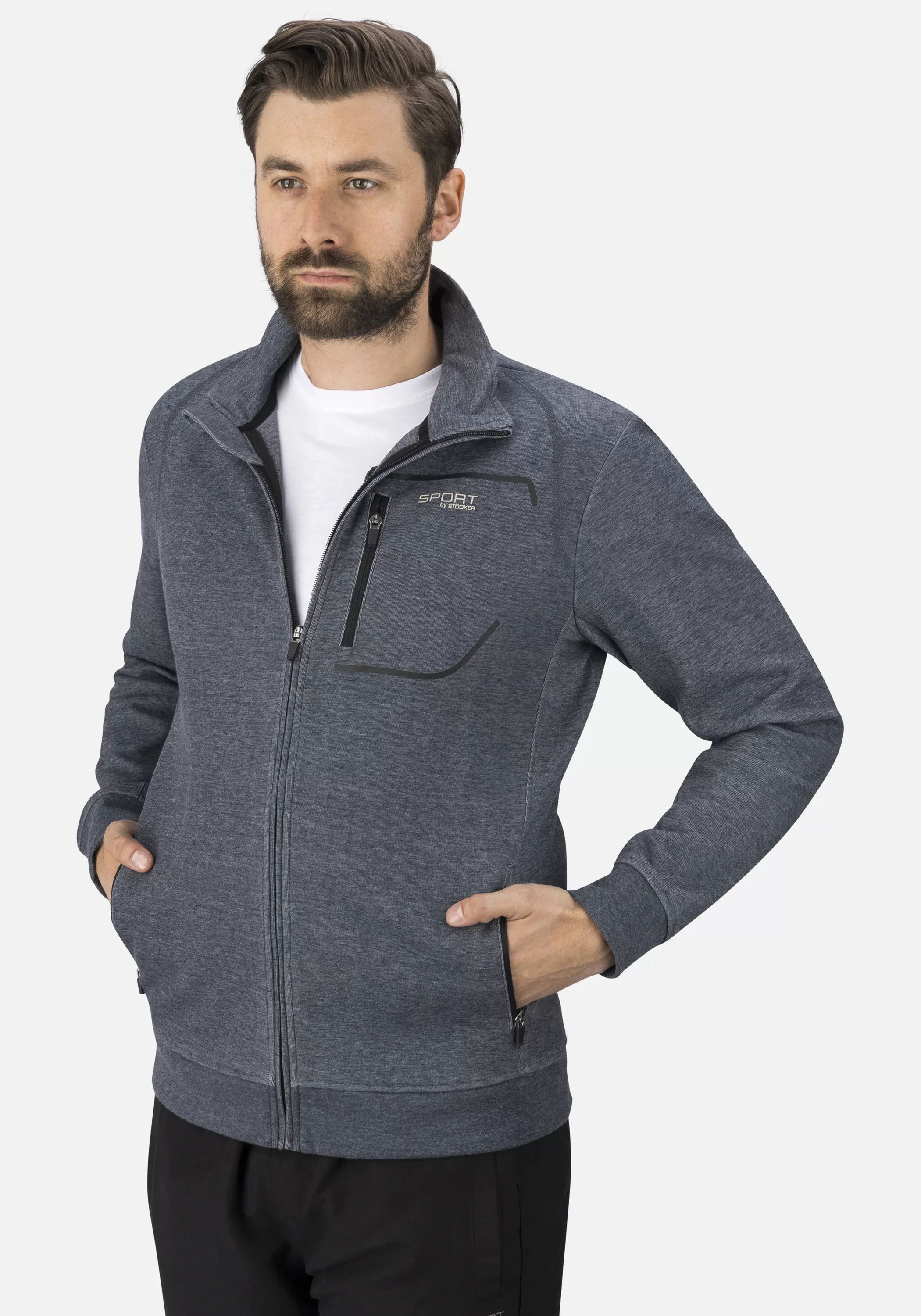 Stooker Men Sweatjacke "Sweatjacke Sportjacke SYDNEY mit Stehkragen", Sport günstig online kaufen