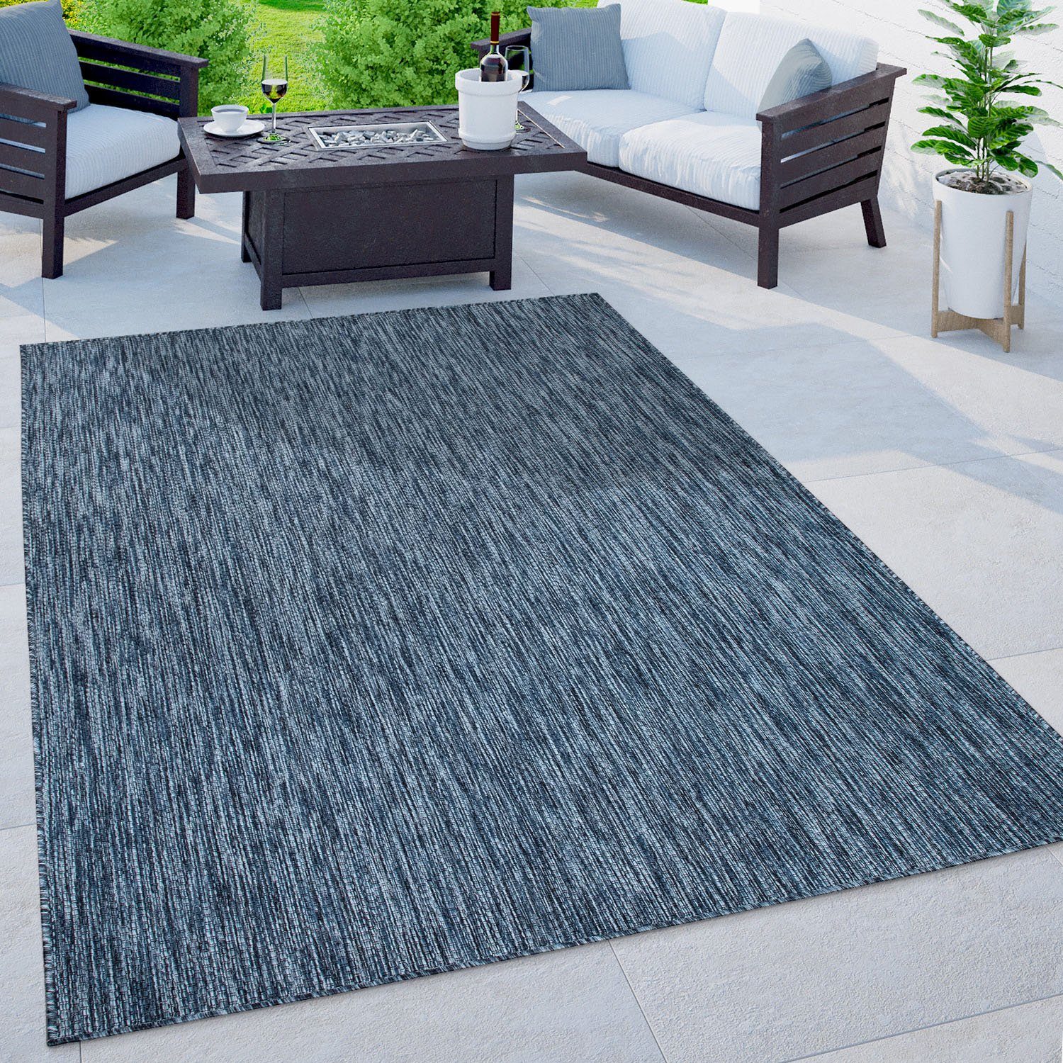Home affaire Teppich »Venedig«, rechteckig, 5 mm Höhe, In-und Outdoor geeig günstig online kaufen